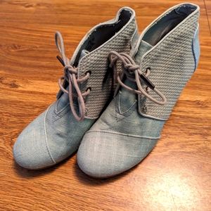 Toms Wedge Ankle Boots